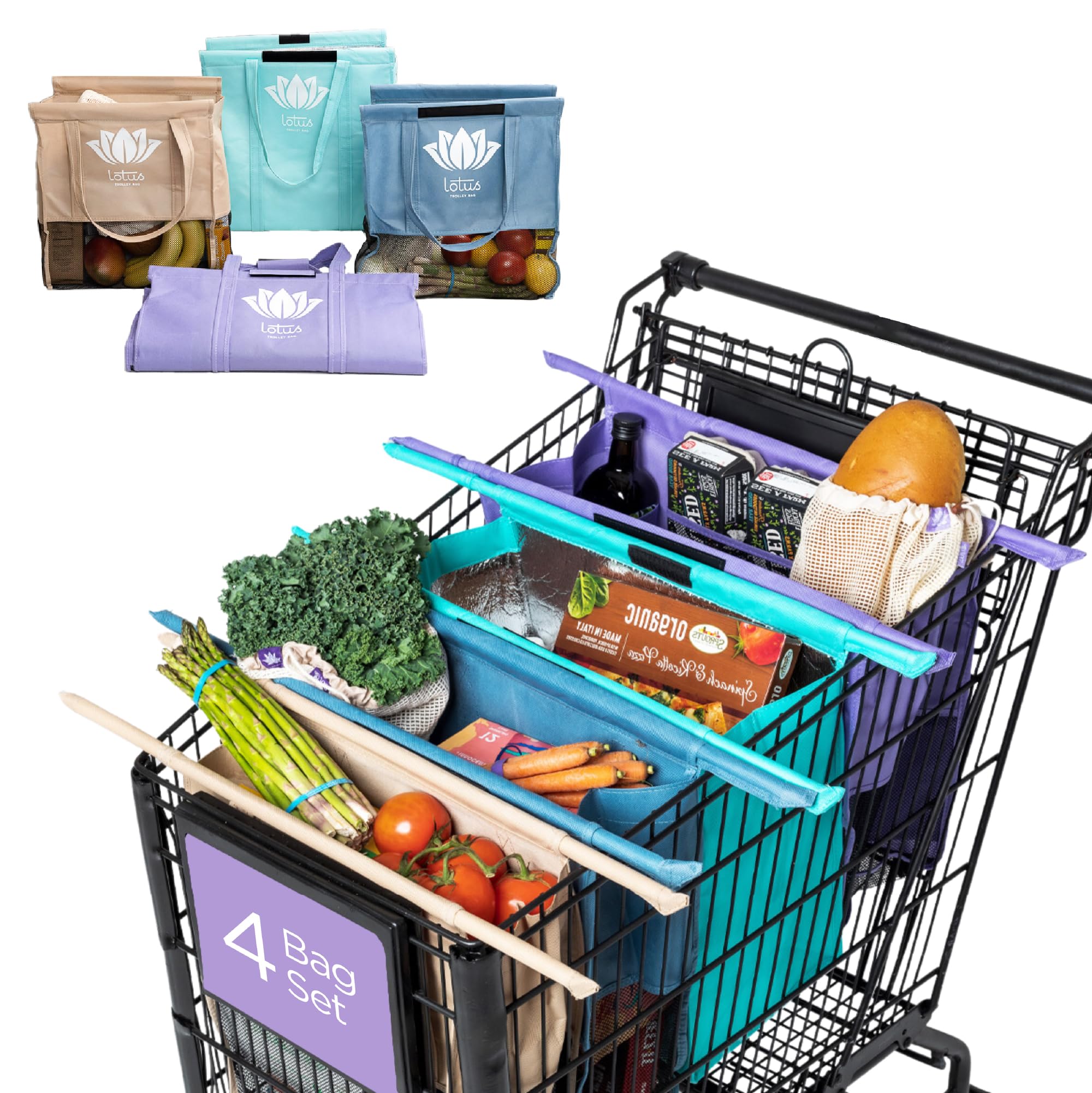 Lotus Original Trolley: bolsas para comprar organizadas por categorías.