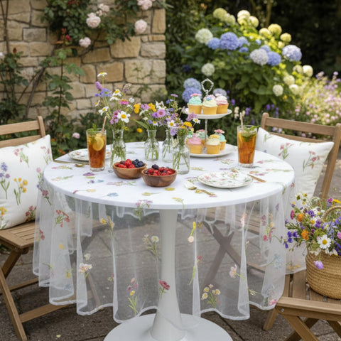 Lounsweer Diseño floral transparente: toque delicado para bodas y eventos.