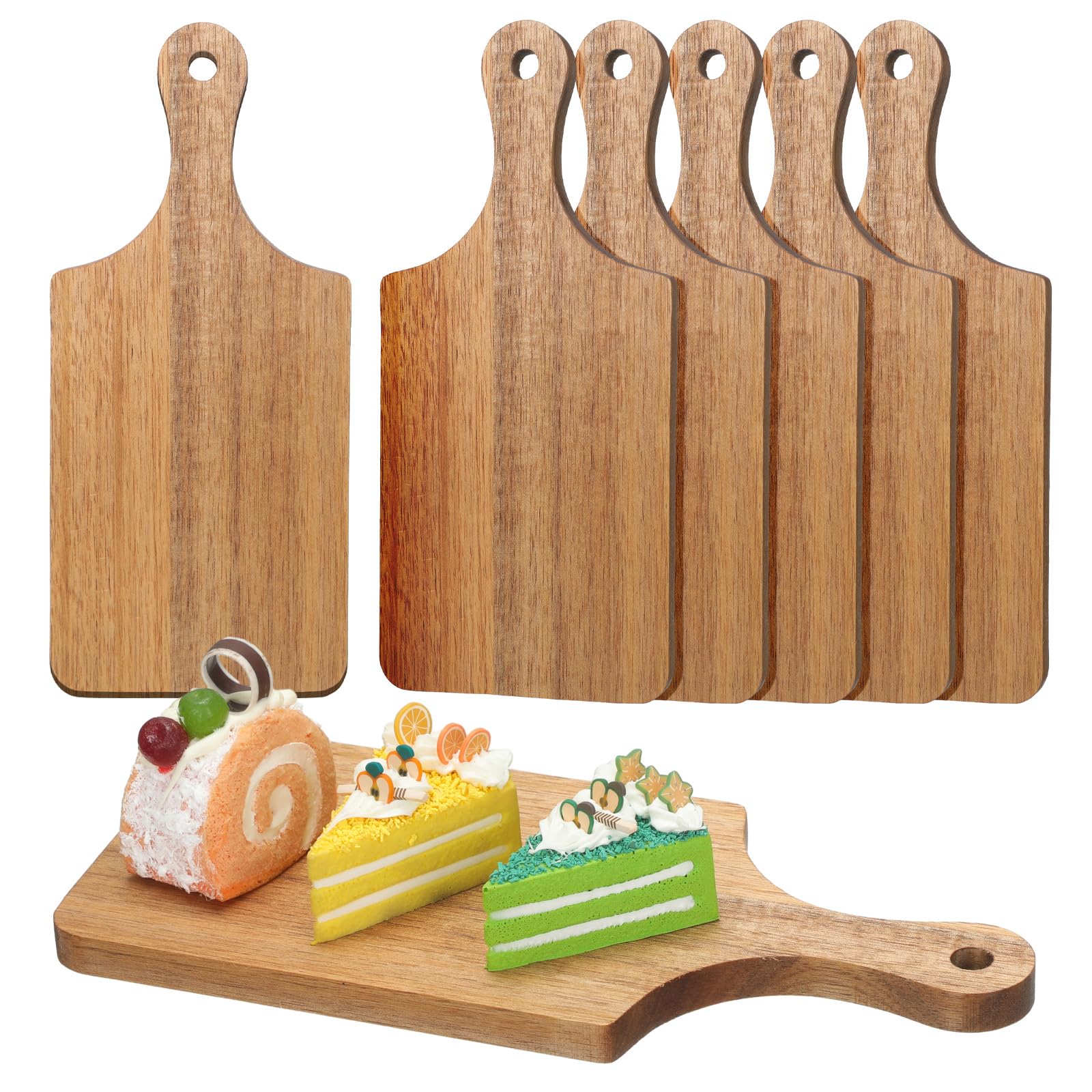 Tabla de corte Lounsweer acacia rectangular con asa para servir