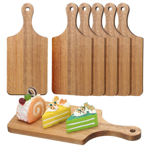 Tabla de corte Lounsweer acacia rectangular con asa para servir
