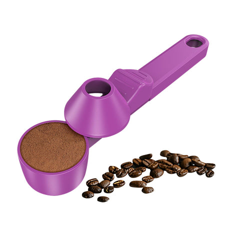 Lov Sprout cuchara niveladora para cafe mide dos cucharadas y evita derrames al rellenar pods