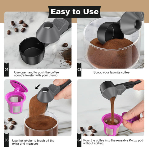 Lov Sprout dosificador para té en polvo, ideal para transferir polvos finos.