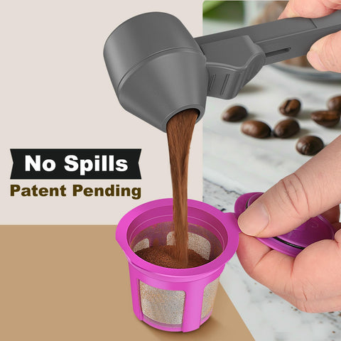 Lov Sprout medidor de café de dos cucharadas para uso rápido.
