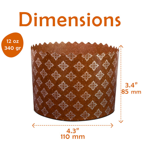 LOVARE molde panettone con diseño religioso-ortodoxo, ideal para Pascua.