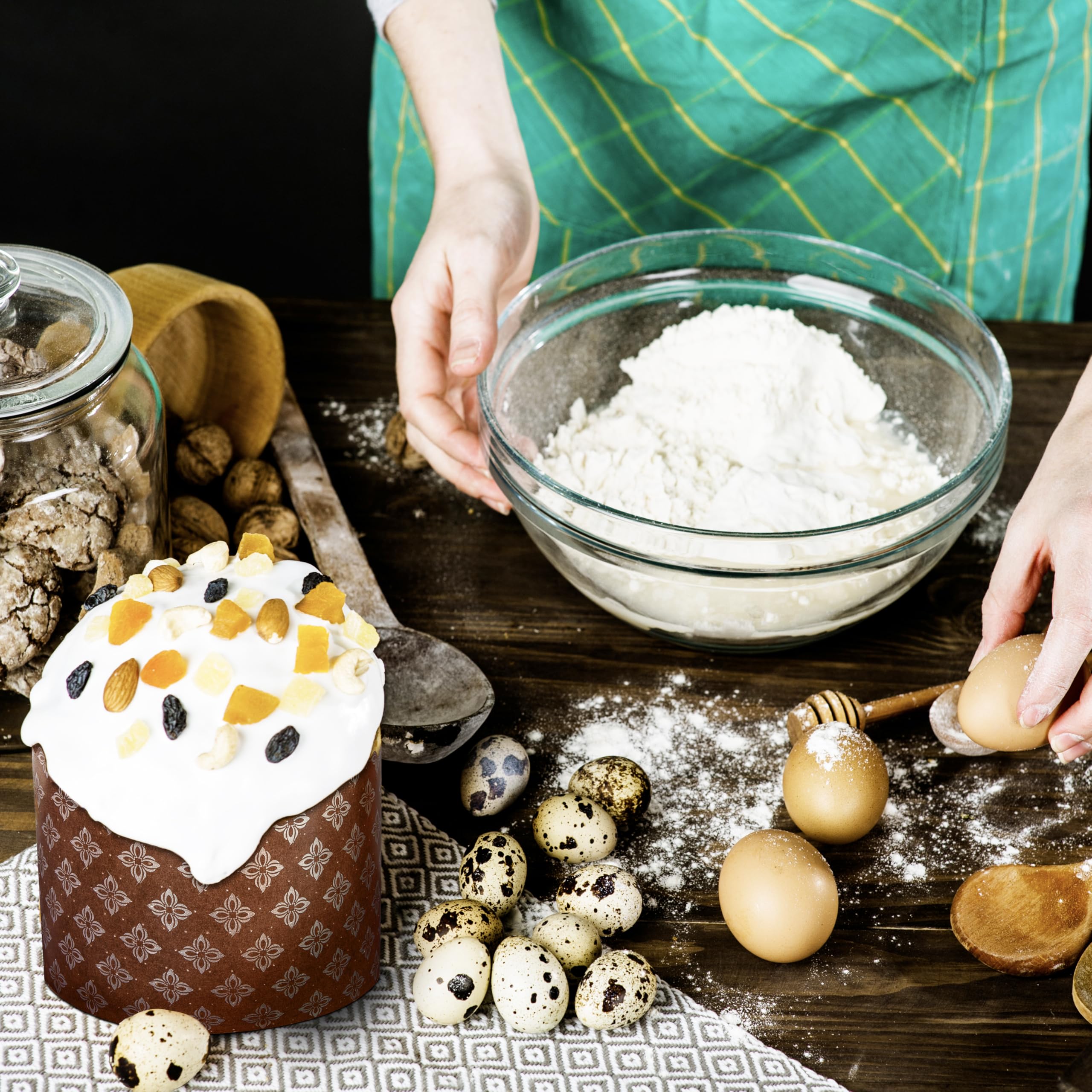 LOVARE set para Pascua, perfecto para panettone, muffins y magdalenas.