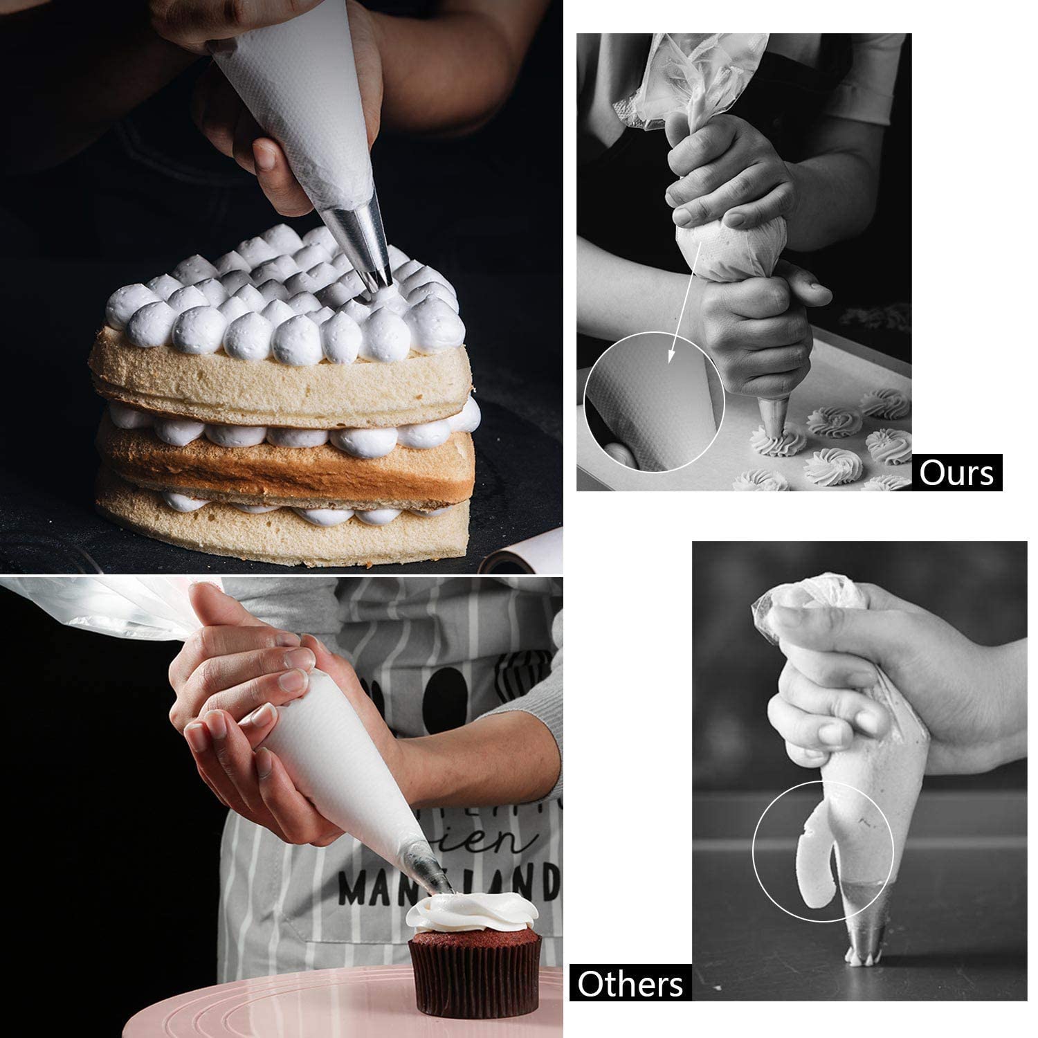 Ideal para cupcakes y galletas con detalles finos