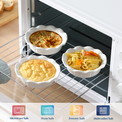 LOVECASA diseño elegante borde rizado añade estilo a sus comidas.
