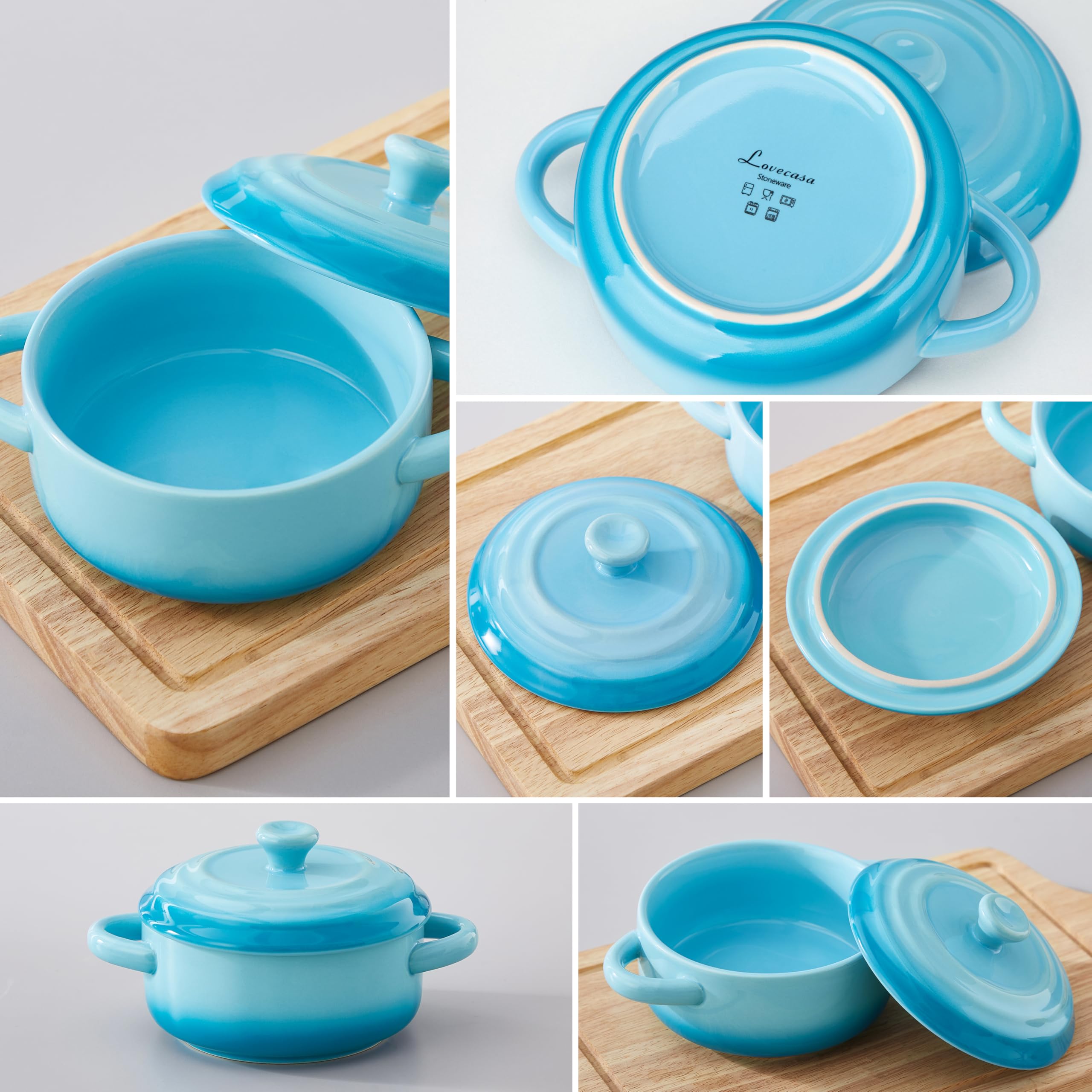 LOVECASA aptos para horno y lavavajillas para uso diario.
