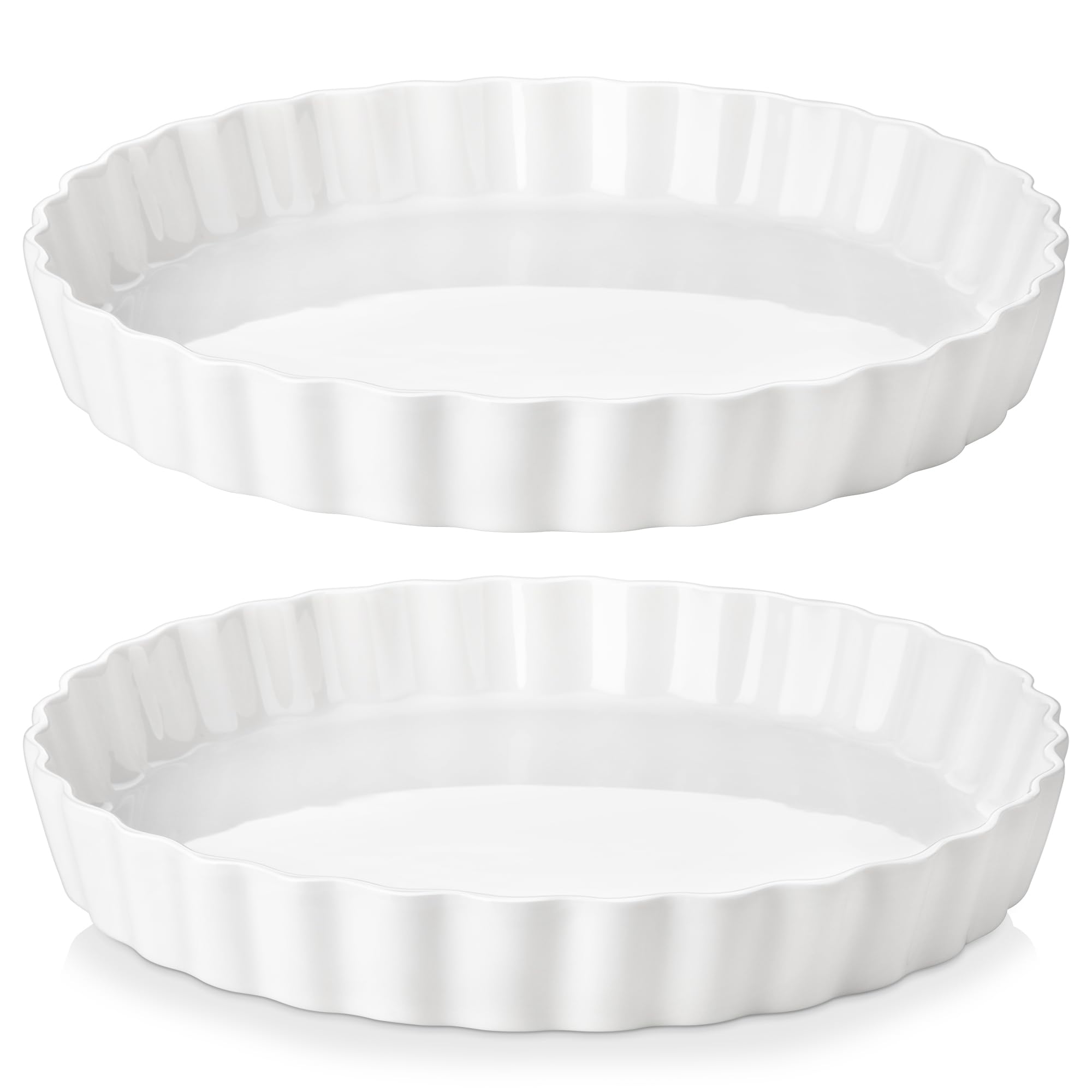 LOVECASA molde-pie-porcelana-10-pulgadas para hornear tartas con desmolde suave.