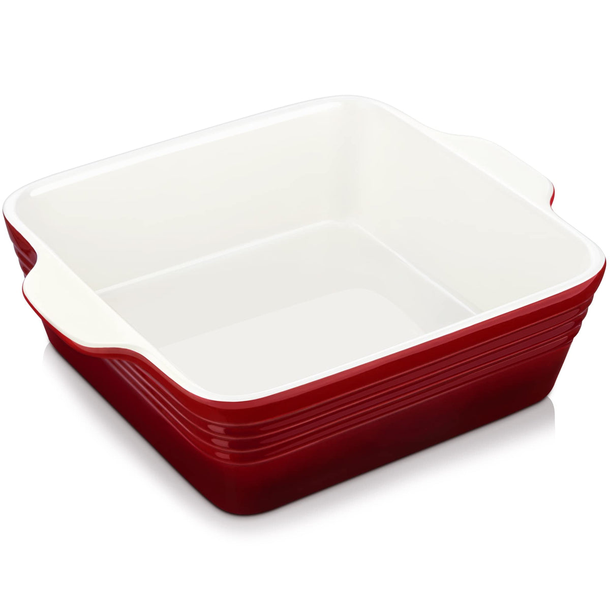 LOVECASA pan hornear cuadrada 8x8, apta para horno, ideal para postres.