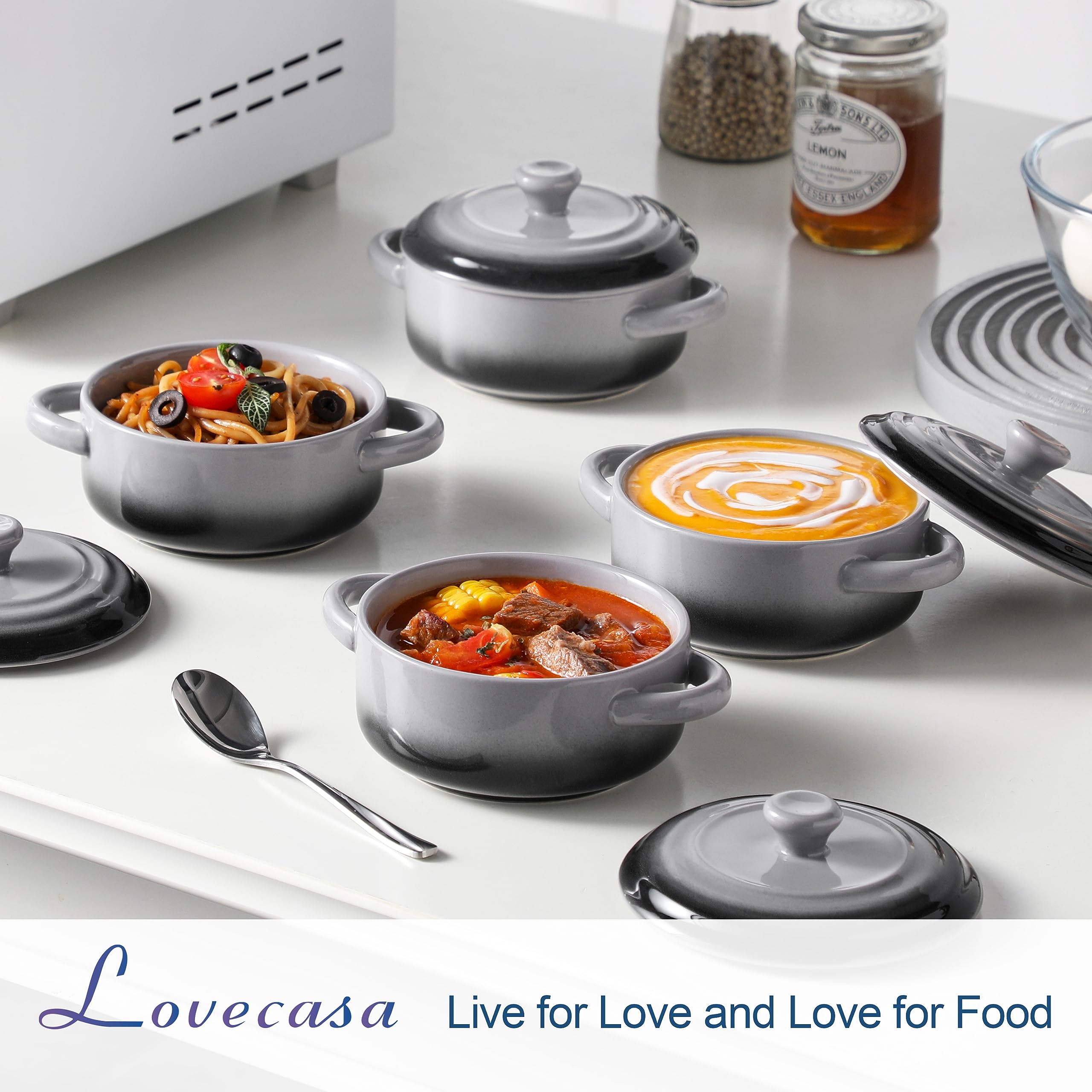 LOVECASA ración individual 12oz, ideal para comidas rápidas y porciones controladas