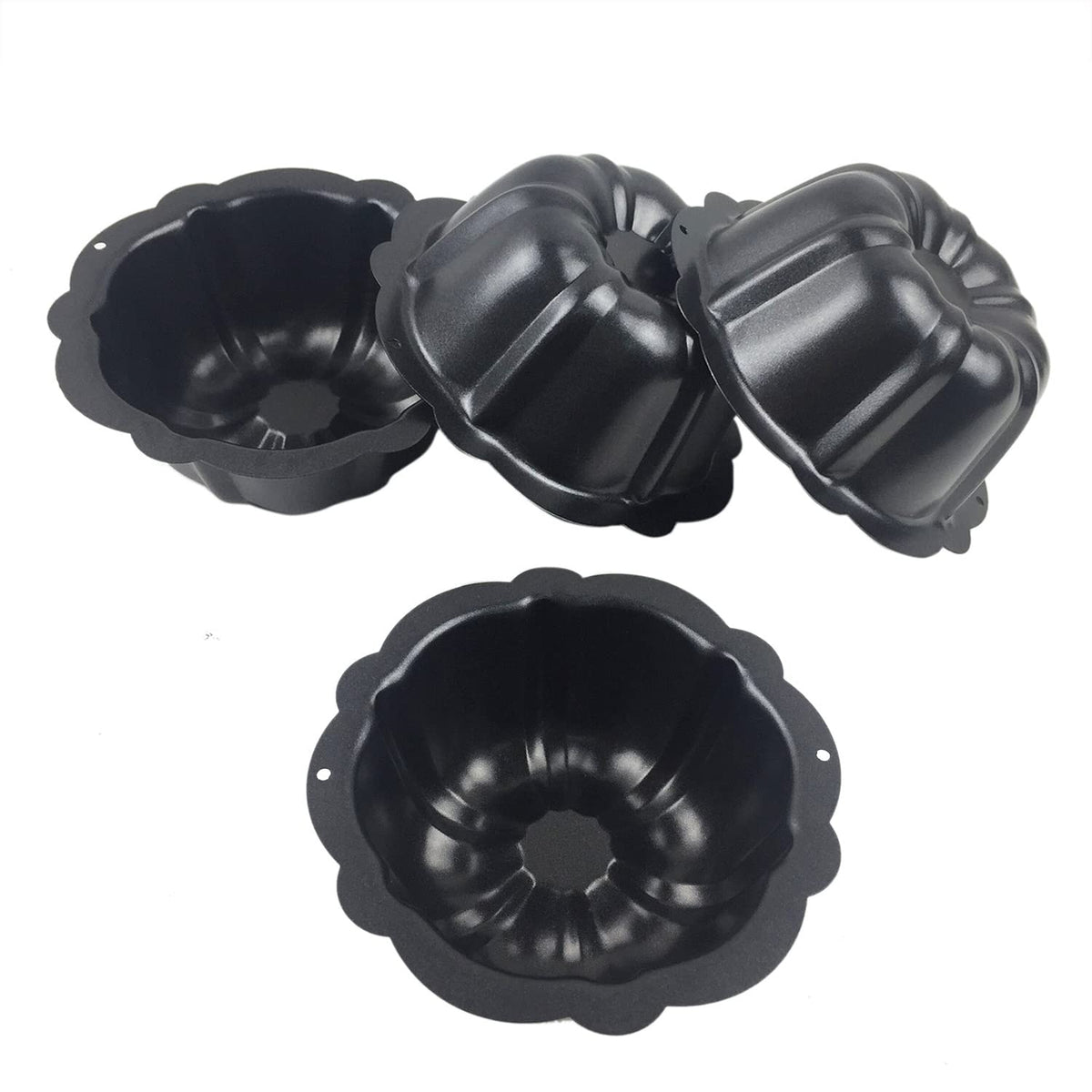 LoveDeal moldeo Kugelhopf mini 4 piezas conjunto para repostería casera