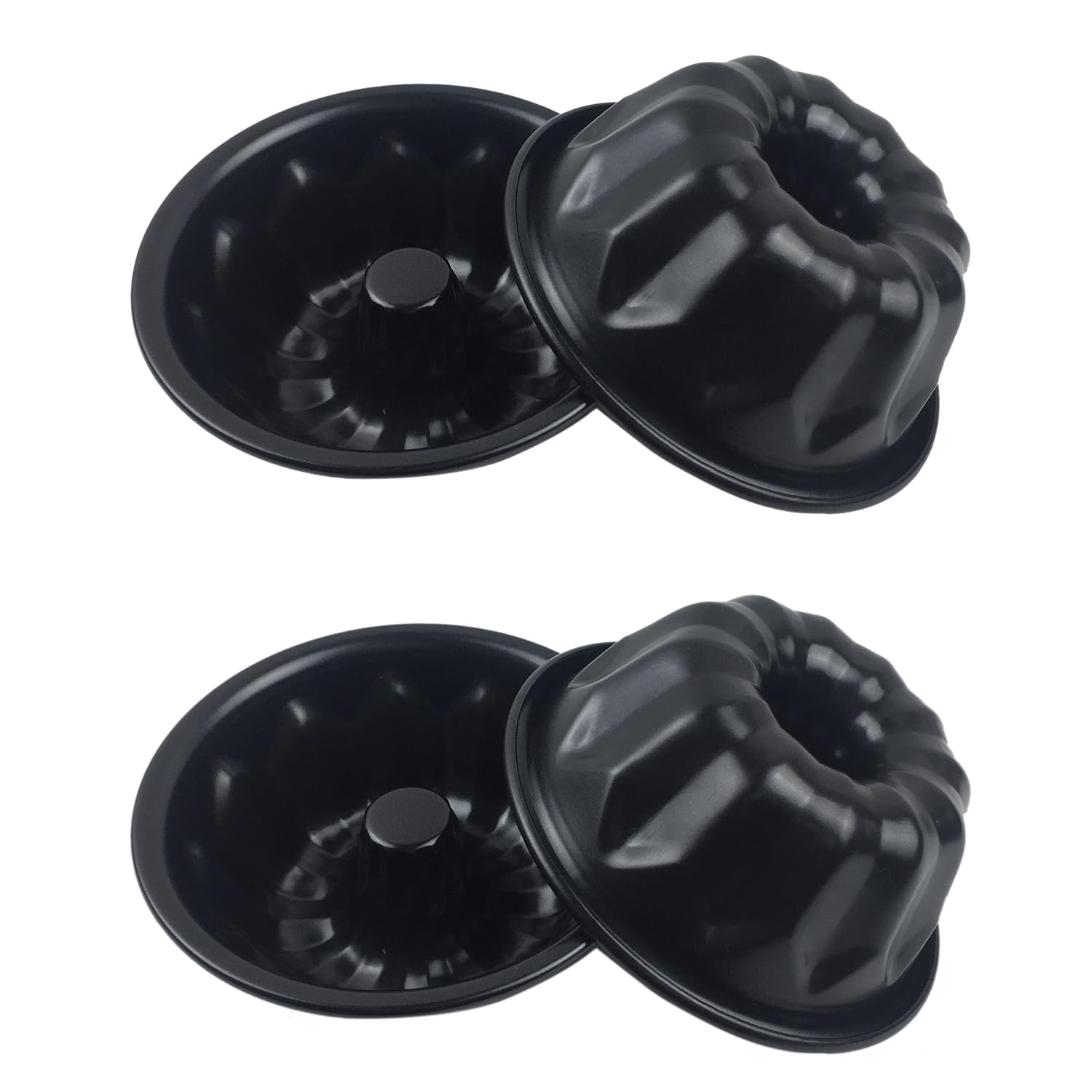LoveDeal moldea mini bizcocho con tubo acanalado para porciones pequeñas.