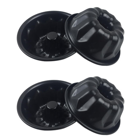 LoveDeal moldea mini bizcocho con tubo acanalado para porciones pequeñas.