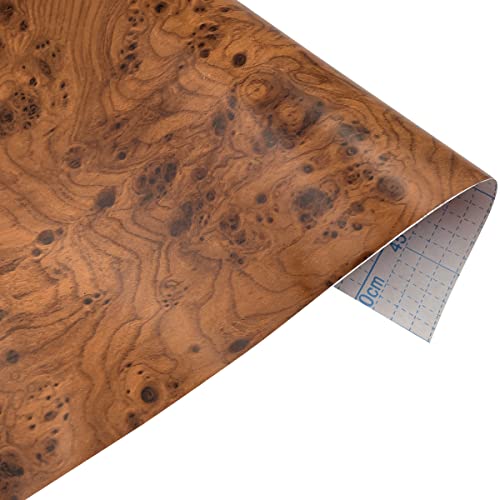 LoveFaye Yifely papel madera cafe para puerta: aspecto natural y duradero.