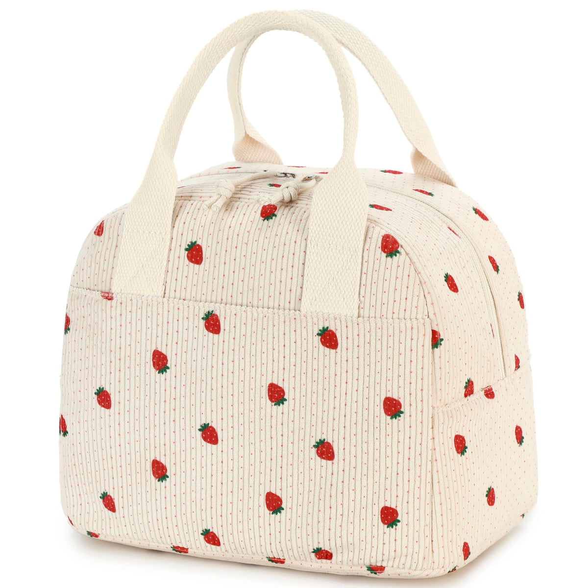 Lovelywind bolsa almuerzo aislada color fresa conserva la comida fresca todo el día