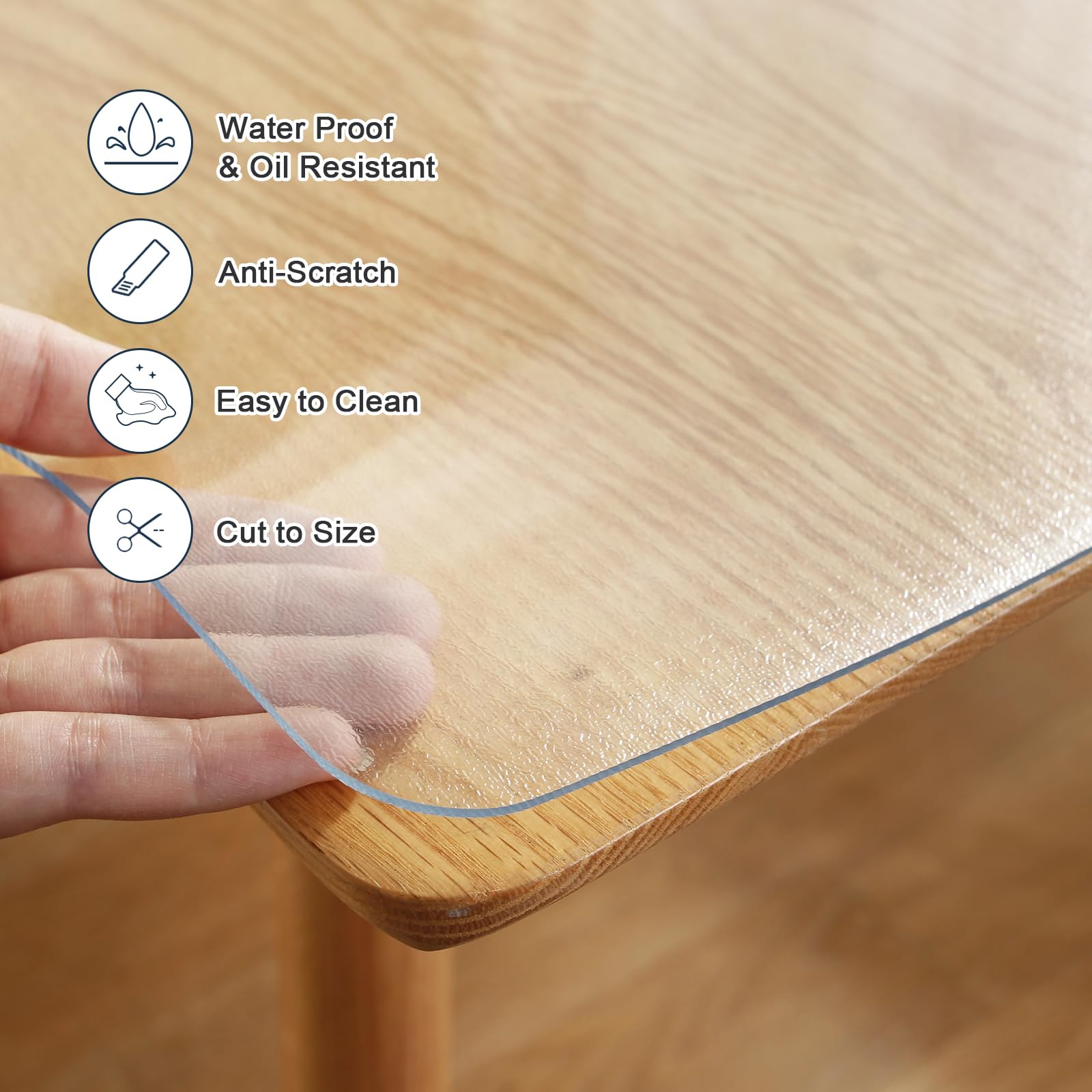 Protector vinílico impermeable para comedor LovePads protege superficies