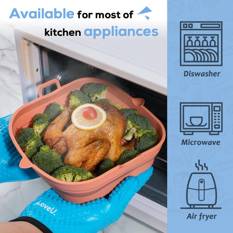 Loveuing compatibilidad universal: funciona con Cosori, Philips y Ultrean.