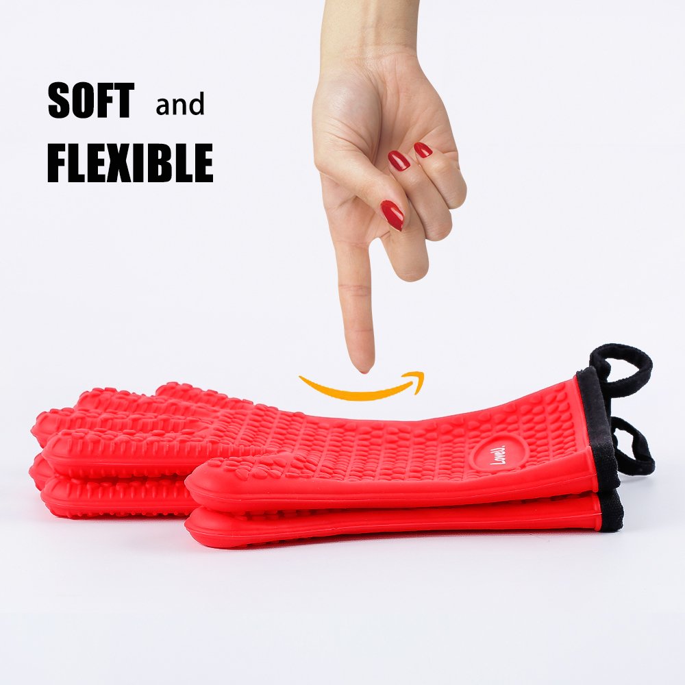Guantes Loveuing, diseño resistente al calor, agua y manchas para uso diario.