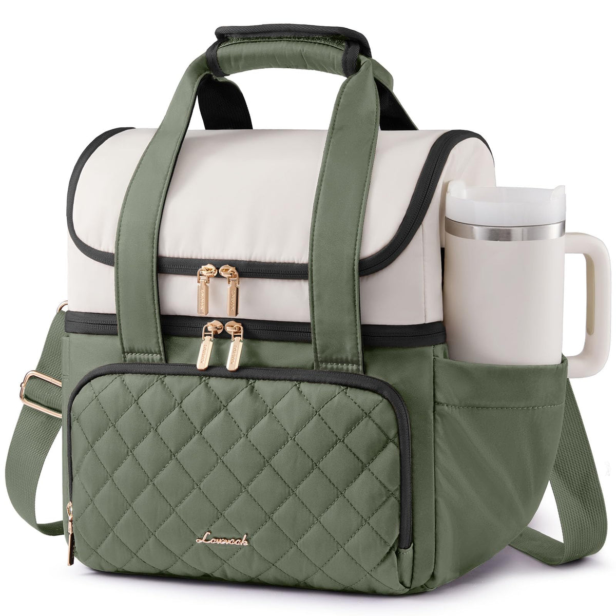 LOVEVOOK bolso de almuerzo para mujer, exterior elegante y espacioso para llevar comidas.