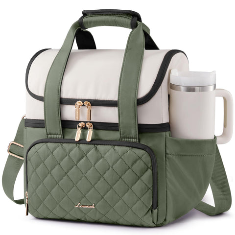 LOVEVOOK bolso de almuerzo para mujer, exterior elegante y espacioso para llevar comidas.