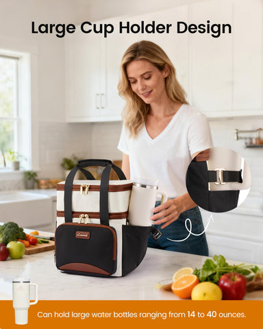 LOVEVOOK bolsa de almuerzo aislada mantiene la comida caliente o fría por horas