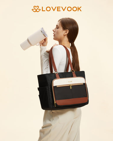 LOVEVOOK Lunch Tote interior con aislamiento para mantener comida caliente o fría