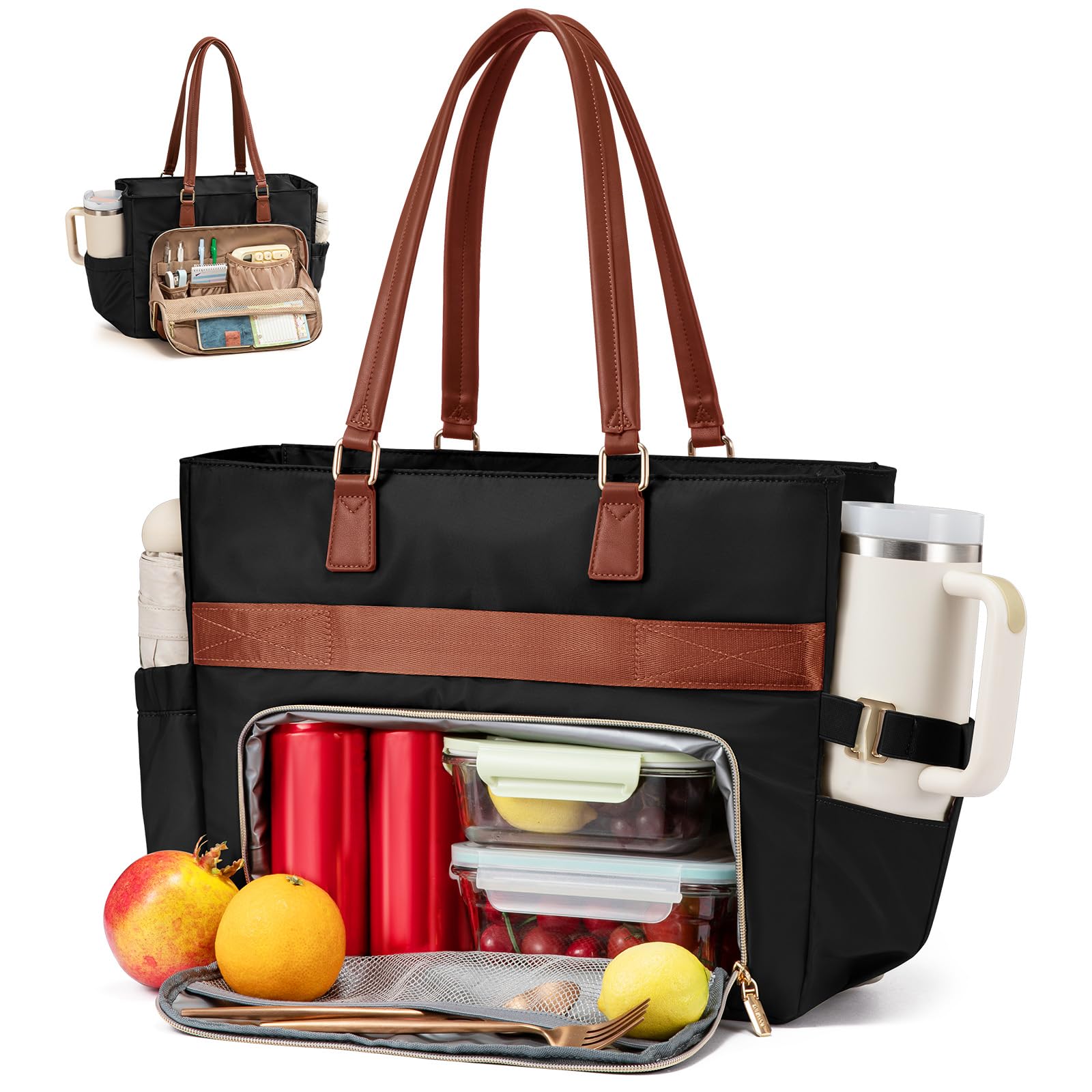LOVEVOOK Lunch Tote exterior amplio para uso diario y viaje