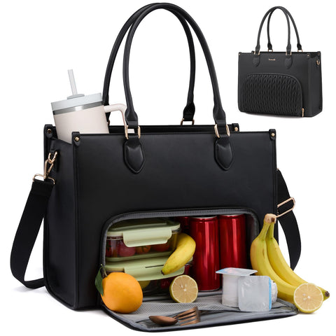 LOVEVOOK bolsa almuerzo 3en1 con compartimento aislado para conservar la comida.