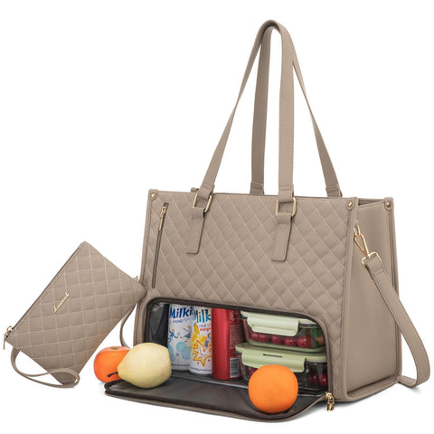 LOVEVOOK Bolsa de Almuerzo Frontal: diseño elegante y amplio para uso diario.