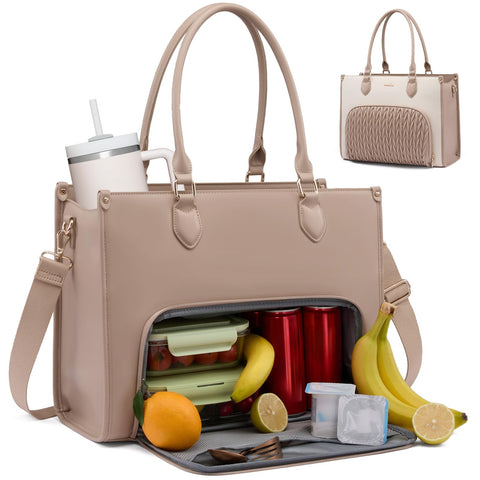 LOVEVOOK Bolsa de almuerzo Frontal: diseño práctico para organización diaria.