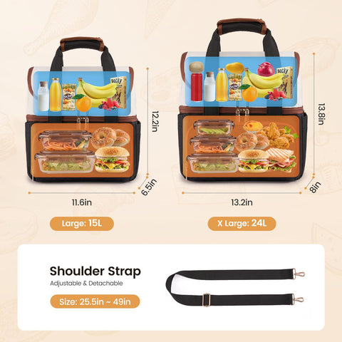 LOVEVOOK bolsa con manija resistente y correa ajustable para transportar cómodamente.
