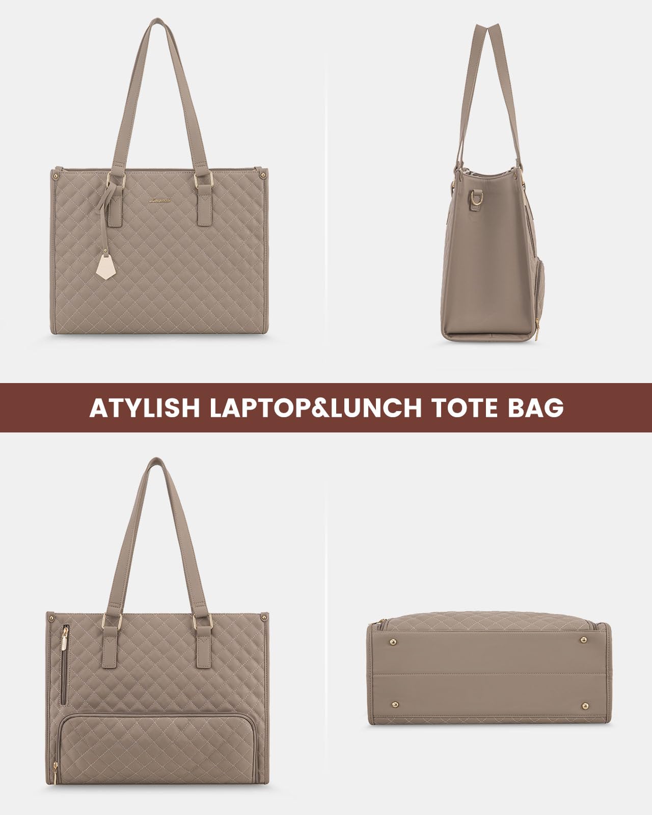 LOVEVOOK Bolsa de Almuerzo Uso Profesional: perfecto para oficina, clase o viajes cortos.