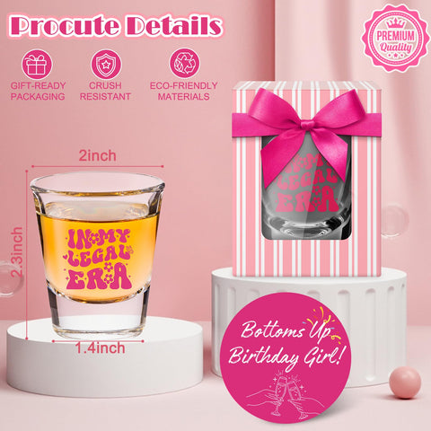 LOVEVOYAGE diseno-in-my-legal-era vaso, diseño divertido para celebrar los 21.