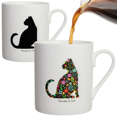 Lovift taza gato cambio color, transforma la experiencia de beber al calor.
