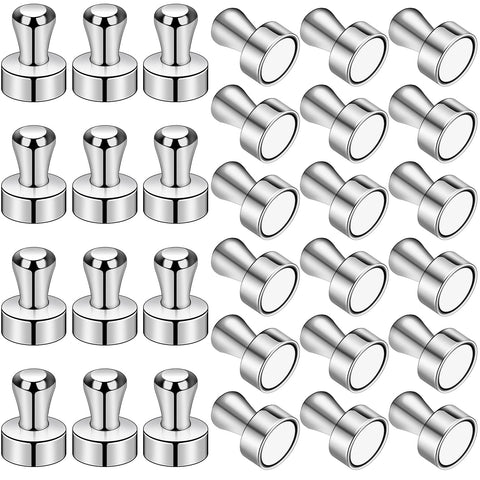 LOVIMAG imanes para nevera, conjunto de 30 piezas en plata, ideal para notas.