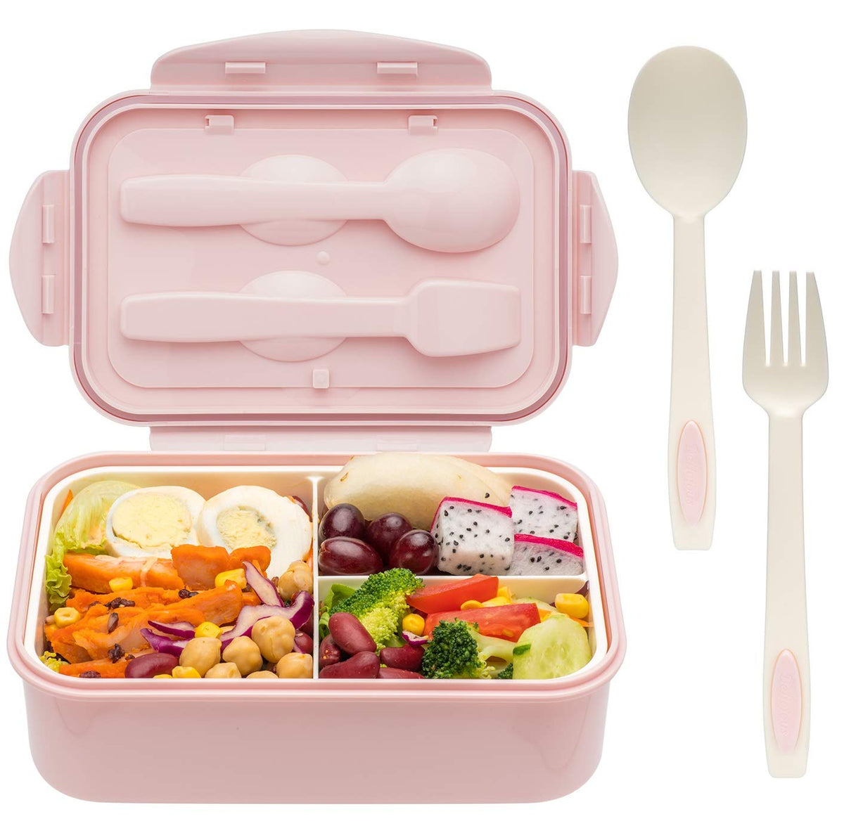 LOVINA bento 1100 ml para adultos, fácil de llevar en la mochila.