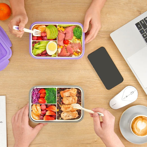 LOVINA bento acabado gris, diseño moderno para el día a día.