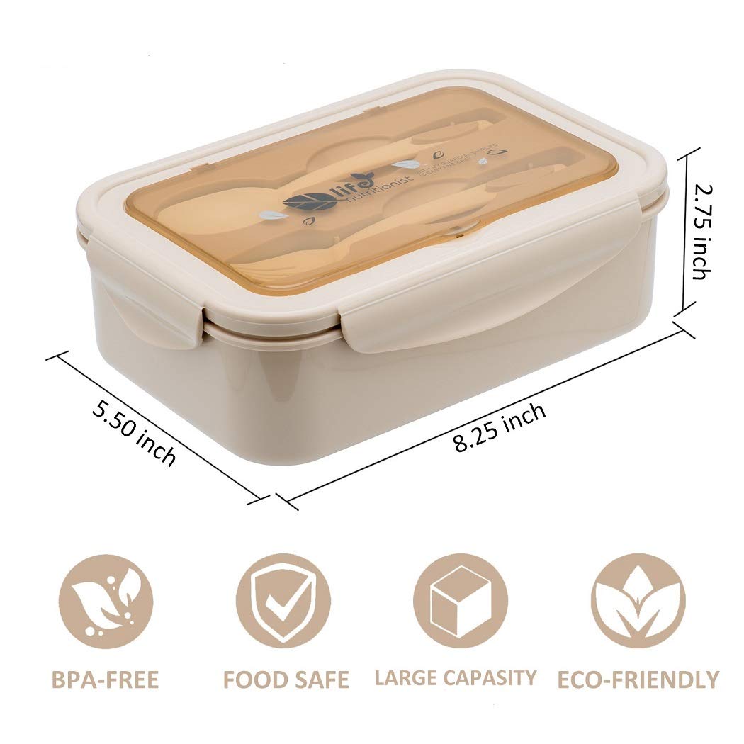 LOVINA bento apto microondas, calienta rápidamente sin tapa