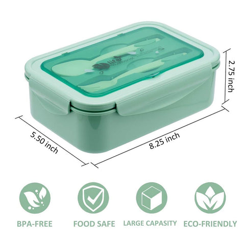LOVINA caja bento para adultos, 1100 ml, apta para calentar en microondas.