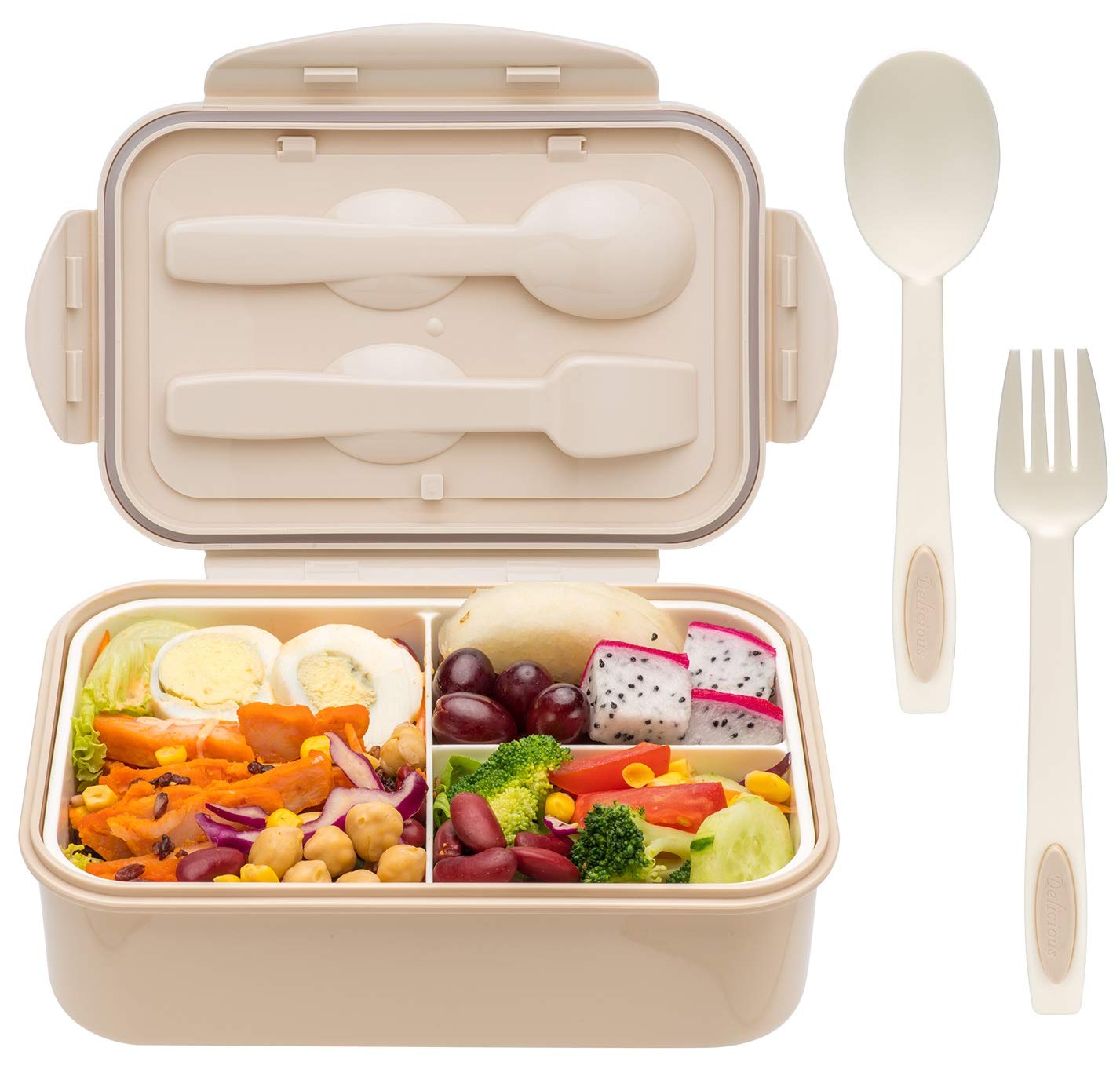 LOVINA bento portátil de 1400 ml, ideal para almuerzos diarios en casa o trabajo