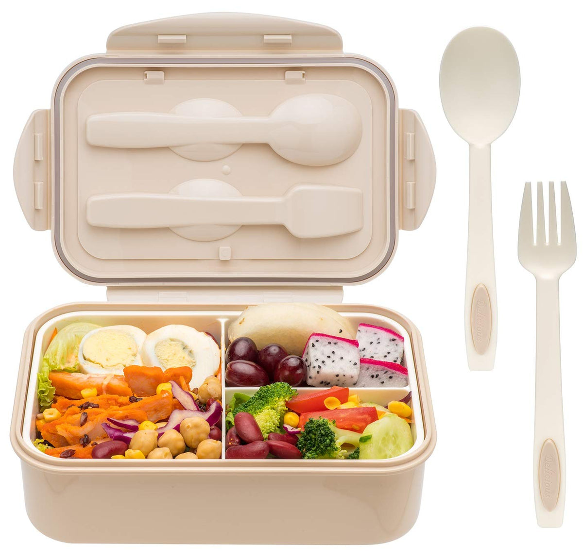 LOVINA bento portátil de 1400 ml, ideal para almuerzos diarios en casa o trabajo