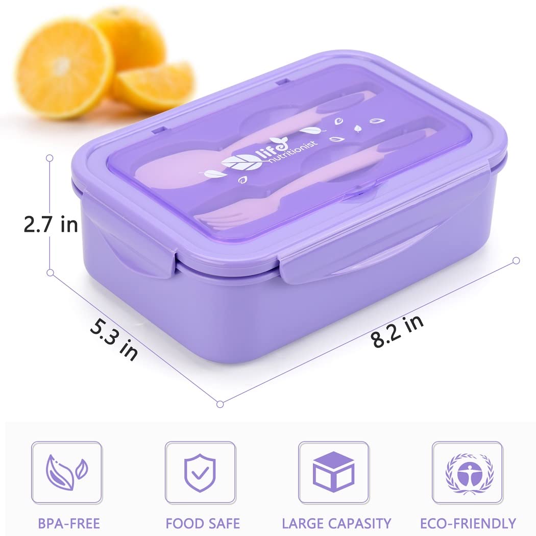 LOVINA caja bento apta para microondas sin tapas, rápido recalentar.