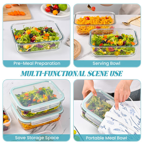 LOVYANXUE almacenamiento seguro de frutas y sobras con diseño apilable.