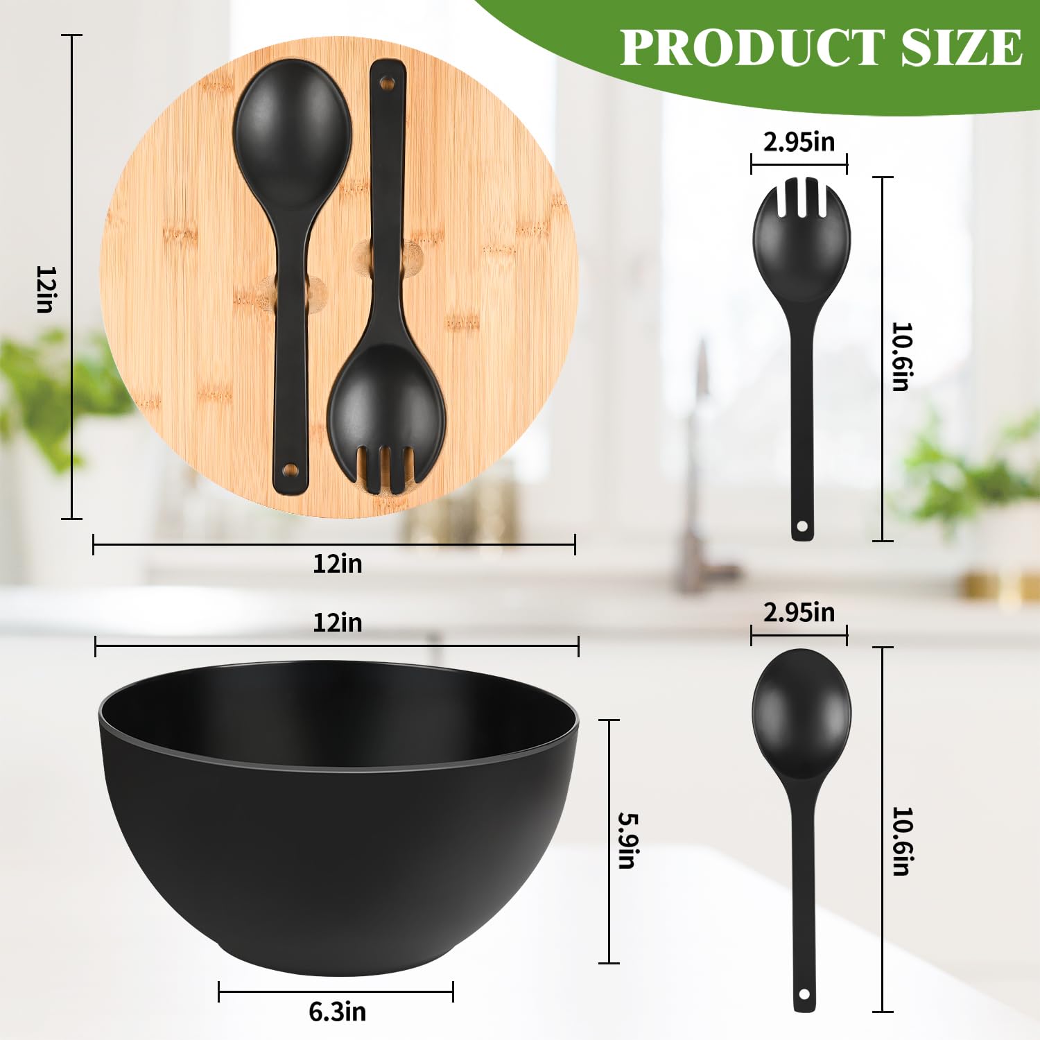 LOVYANXUE conjunto de utensilios para servir en ensaladera.