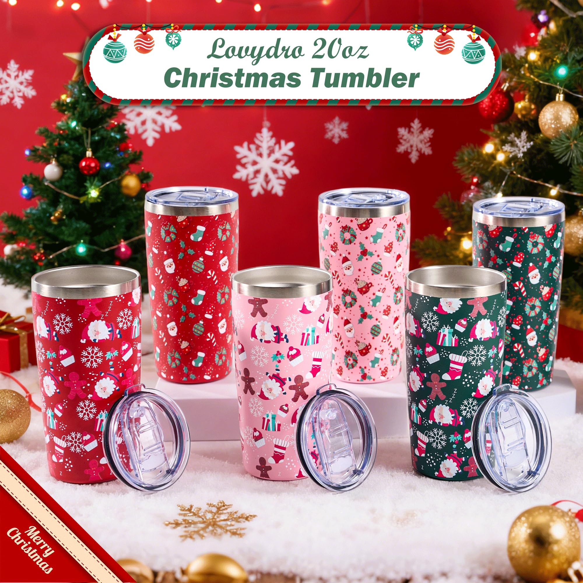 Lovydro Taza Portátil con aislamiento doble, mantiene calientes o frías durante el día.