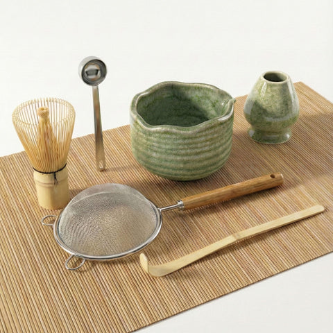 LOYAL SEA set de matcha con tazon-vertedor para servir sin goteos