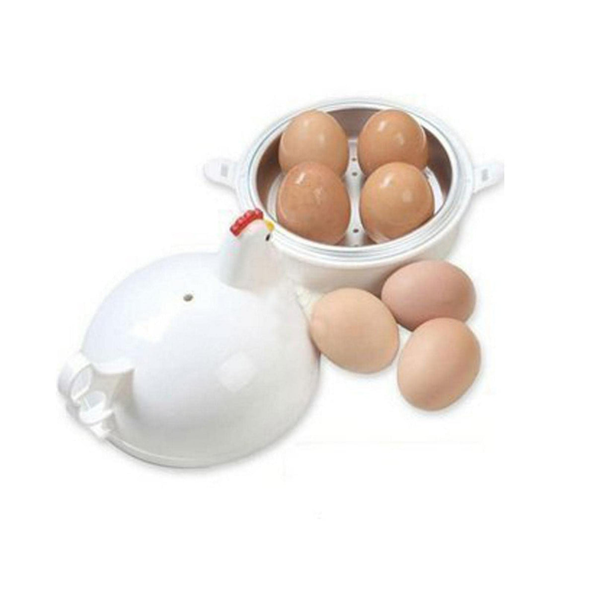 Loyanger escalfador-huevos microondas: cocción rápida para cuatro huevos
