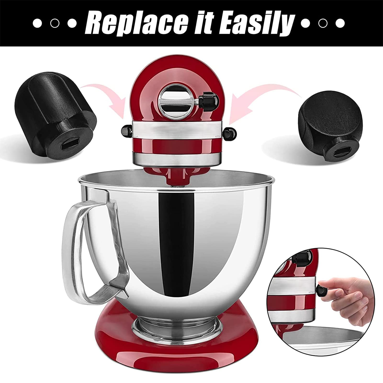 Perilla de bloqueo LOYCEGUO para KitchenAid, segura la palanca durante batidos intensos
