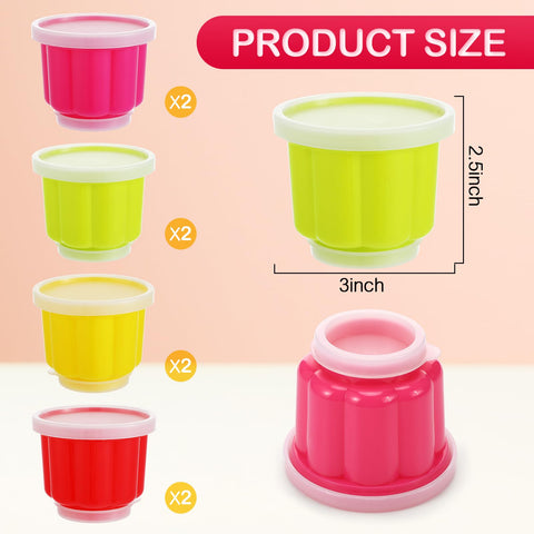 Moldes LOYIM verdes con tapas, ideales para almacenar porciones.